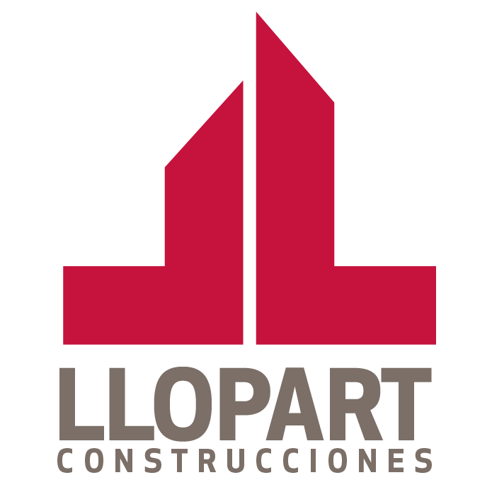 Logo con texto LLOPART CONSTRUCCIONES